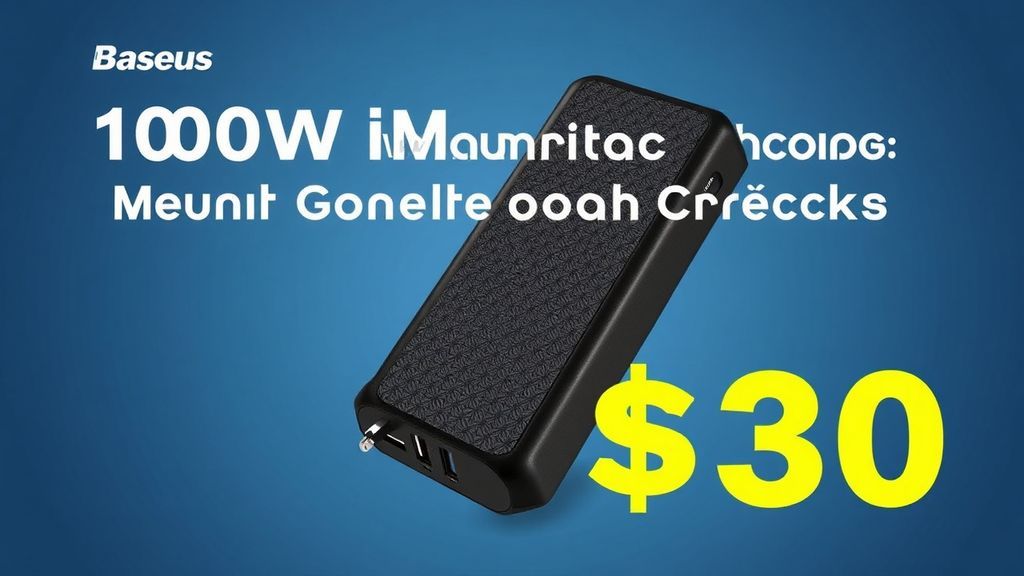 百瓦快充仅需299！倍思Picogo AE21三口充电器亚马逊史低价来袭